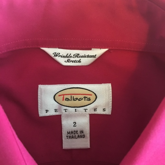 NWT Talbots Pink Button Down Shirt - Picture 7 of 7